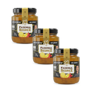 Combo Geleia de Abacaxi Com Pimenta 270g Fazenda Sedrez - 3 unid.