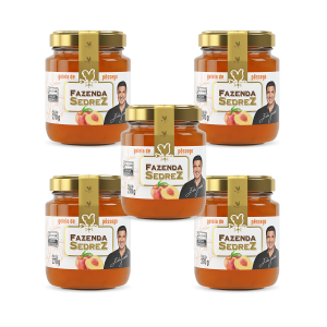 Combo Geleia de Pêssego 270g Fazenda Sedrez - 5 unid