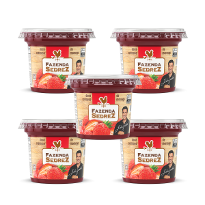 Combo Doce Cremoso de Morango 400g Fazenda Sedrez - 5 unid