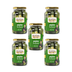 Combo Pepino em Conserva 300g Fazenda Sedrez - 5 unid