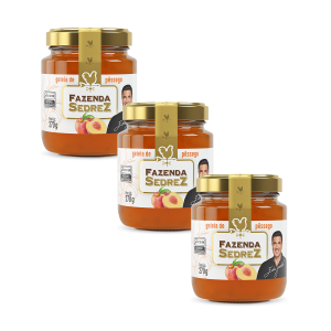 Combo Geleia de Pêssego 270g Fazenda Sedrez - 3 unid